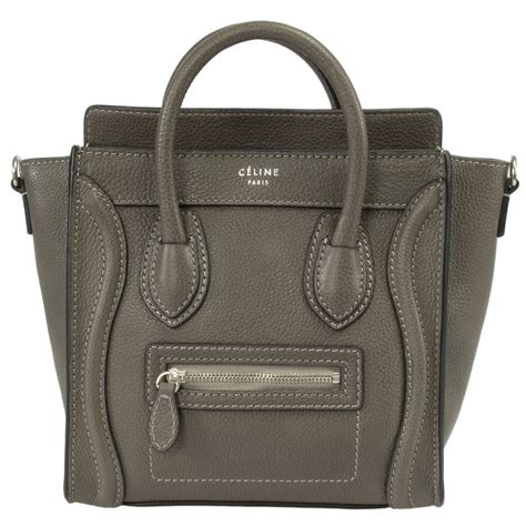 celine grey nano bag|celine nano luggage bag.